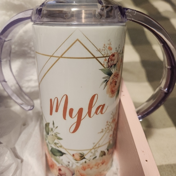 Personalized 12oz Grow With Me Sippy Cup - Picture 2 of 2